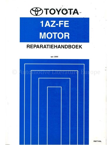 2000 TOYOTA RAV4 1AZ-FE ENGINE REPAIR MANUAL DUTCH