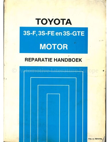 1986 TOYOTA CARINA II | CELICA | CAMRY 3S-F | 3S-FE | 3S-GTE ENGINE REPAIR MANUAL DUTCH