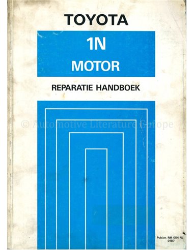 1987 TOYOTA STARLET 1N ENGINE REPAIR MANUAL DUTCH