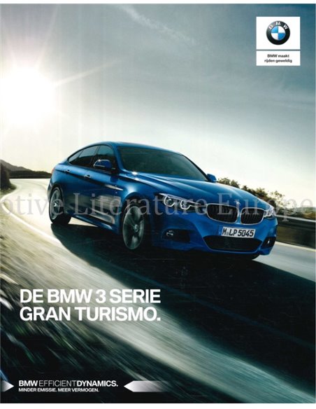 2018 BMW 3 SERIE GRAN TURISMO BROCHURE NEDERLANDS