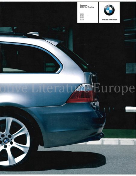 2004 BMW 5 SERIE TOURING BROCHURE DUITS