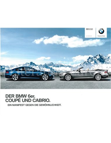 2009 BMW 6 SERIES COUPÉ | CONVERTIBLE BROCHURE GERMAN