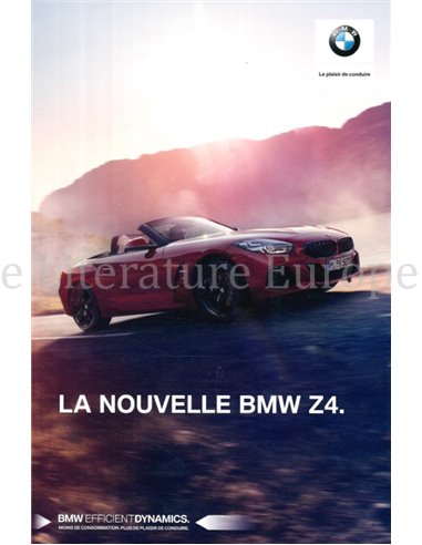 2018 BMW Z4 BROCHURE FRANS