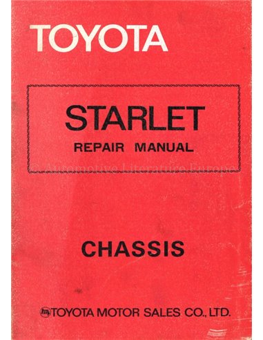 1978 TOYOTA STARLET CHASSIS WORKSHOP MANUAL ENGLISH