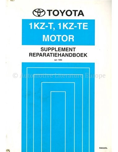 1996 TOYOTA LANDCRUISER | CHALLENGER (1KZ-T | 1KZ-TE) MOTOR WERKPLAATSHANDBOEK NEDERLANDS