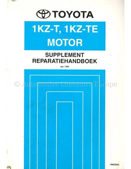 1996 TOYOTA LANDCRUISER | CHALLENGER (1KZ-T | 1KZ-TE) MOTOR WERKSTATTHANDBUCH NIEDERLÄNDISCH