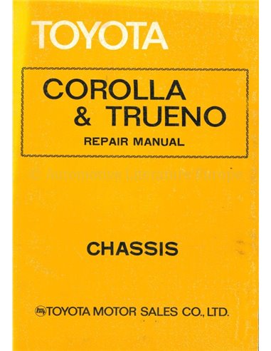 1974 TOYOTA COROLLA | TRUENO CHASSIS WORKSHOP MANUAL ENGLISH