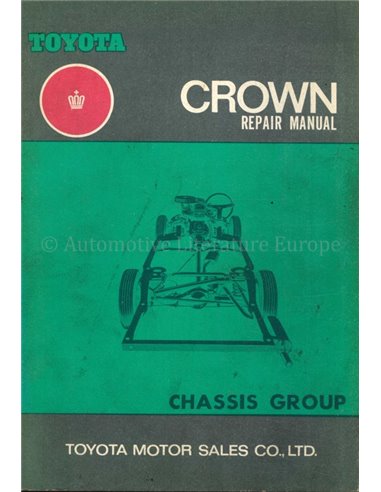 1975 TOYOTA CROWN FAHRGESTELL WERKSTATTHANDBUCH ENGLISCH