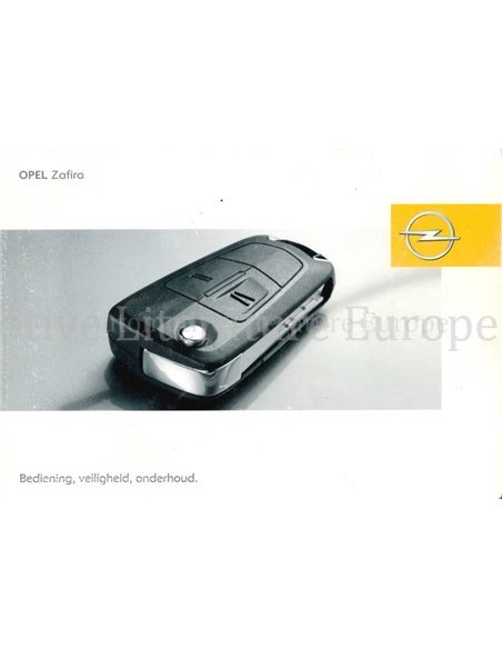 2005 OPEL ZAFIRA OWNERS MANUAL DUTCH