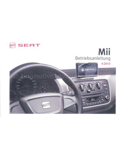 2012 SEAT MII OWNERS MANUAL GERMAN