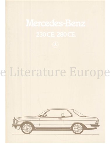 1981 MERCEDES BENZ E CLASS COUPE BROCHURE DUTCH