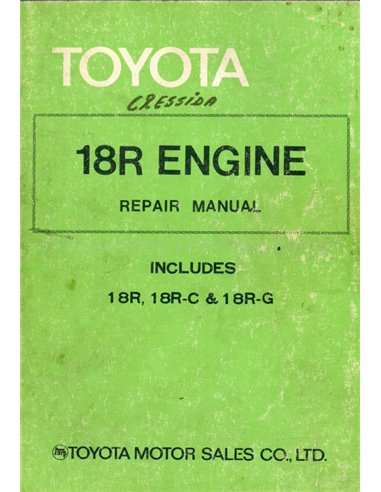 1977 TOYOTA MOTOR WERKPLAATSHANDBOEK ENGELS