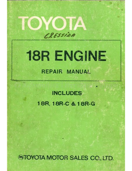 1977 TOYOTA MOTOR WERKPLAATSHANDBOEK ENGELS