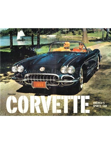 1959 CHEVROLET CORVETTE PROSPEKT ENGLISCH