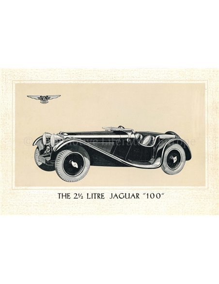 1937 JAGUAR SS PORTFOLIO BROCHURE ENGELS