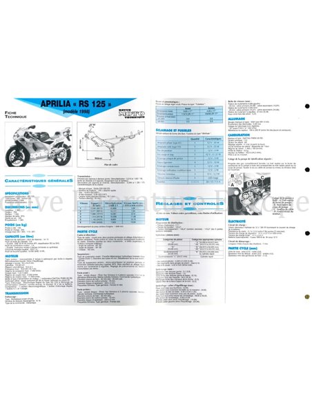 REVUE MOTO TECHNIQUE No. 111 (HONDA VTR 1000, APRILIA RS 125 - CLASSIC - ETX 125)