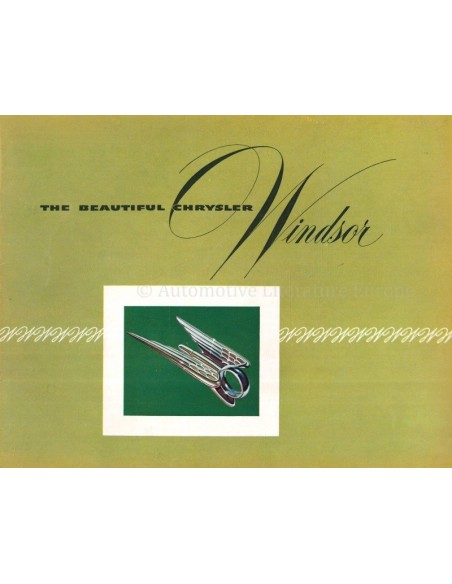 1951 CHRYSLER WINDSOR BROCHURE ENGLISH (US)