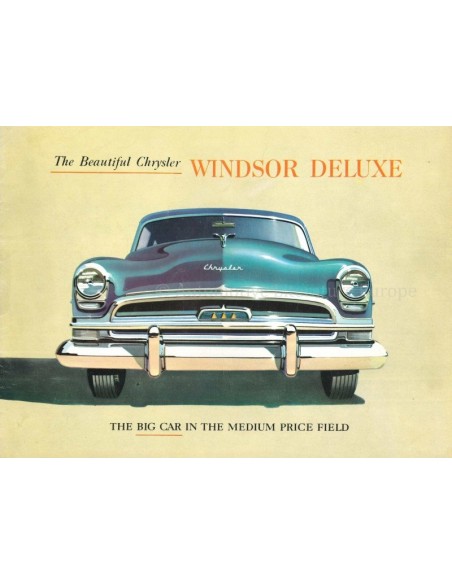 1954 CHRYSLER WINDSOR DELUXE BROCHURE ENGELS (USA)