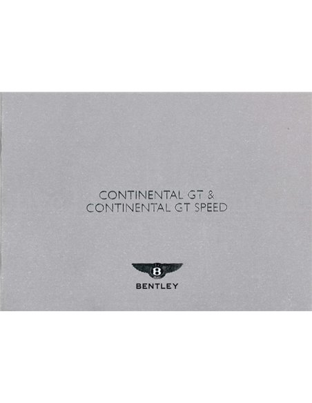 2007 BENTLEY CONTINENTAL GT | SPEED MEDIA BROCHURE ENGELS