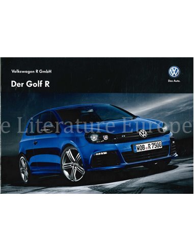 2011 VOLKSWAGEN GOLF R BROCHURE GERMAN