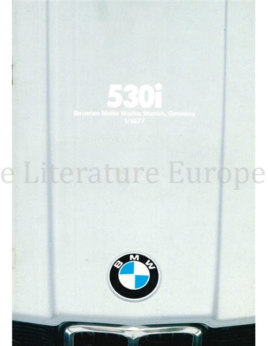 1976 BMW 5 SERIE BROCHURE ENGELS (USA)