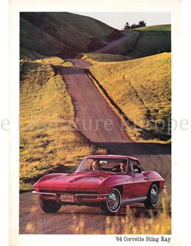 1964 CHEVROLET CORVETTE PROSPEKT ENGLISCH (USA)