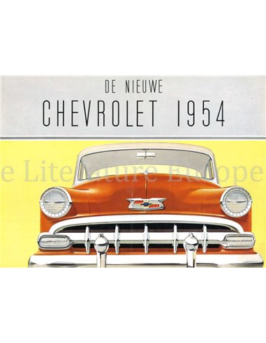 1954 CHEVROLET PROGRAMM PROSPEKT NIEDERLÄNDISCH