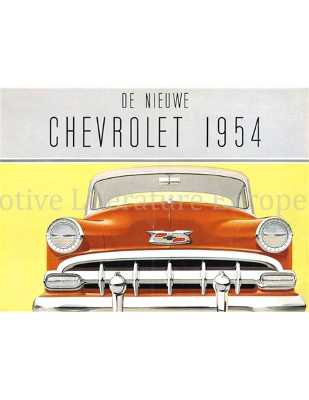 1954 CHEVROLET PROGRAMMA BROCHURE NEDERLANDS