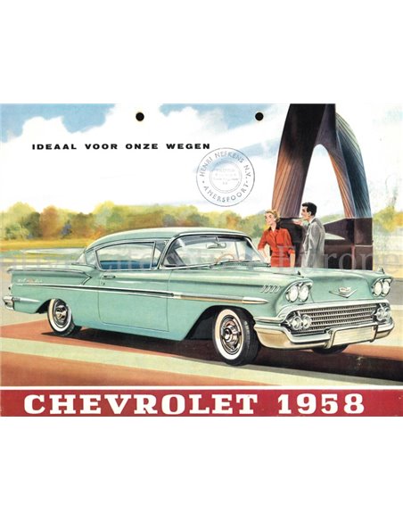 1958 CHEVROLET PROGRAMM PROSPEKT NIEDERLÄNDISCH