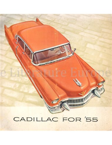 1955 CADILLAC PROGRAMMA BROCHURE ENGELS (USA)