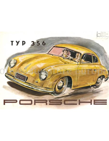 1952 PORSCHE 356 BROCHURE DUITS