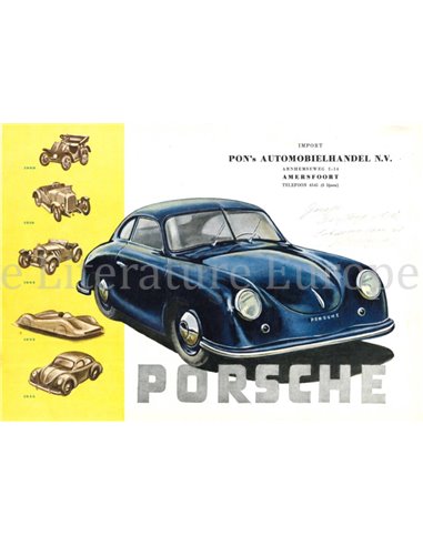 1949 PORSCHE 356 BROCHURE DUITS