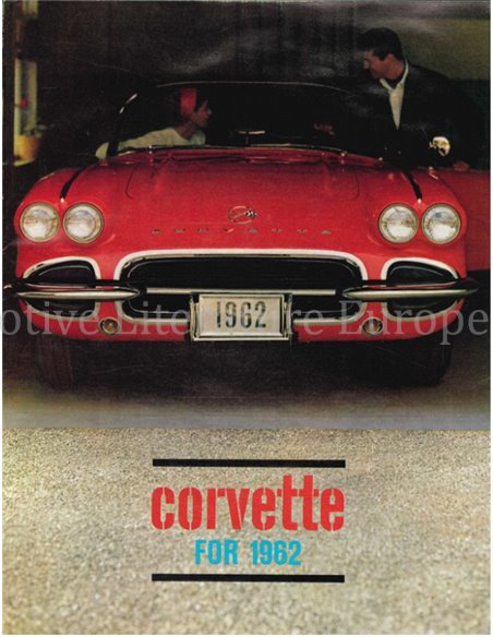 1962 CHEVROLET CORVETTE BROCHURE ENGELS (USA)