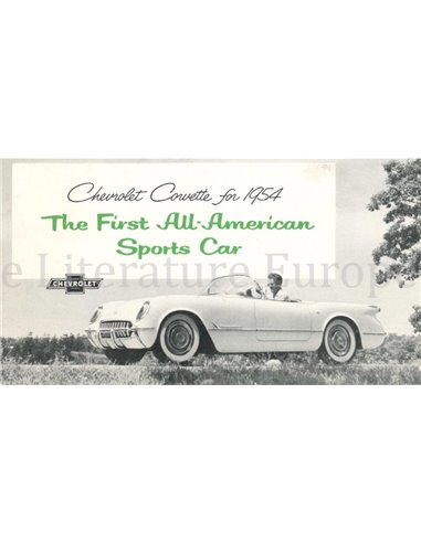 1954 CHEVROLET CORVETTE BROCHURE ENGLISH (US)