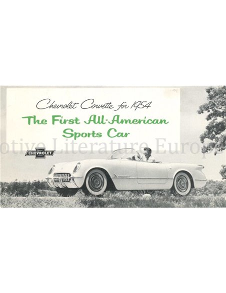 1954 CHEVROLET CORVETTE BROCHURE ENGLISH (US)