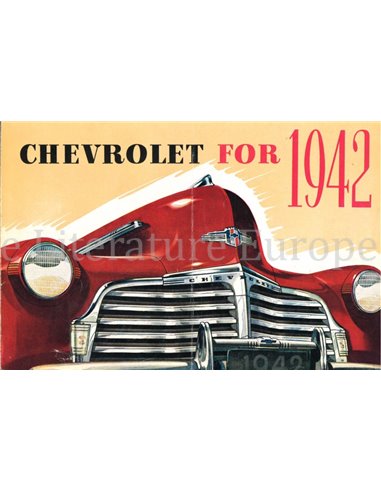 1942 CHEVROLET PROGRAMMA BROCHURE ENGELS (USA)