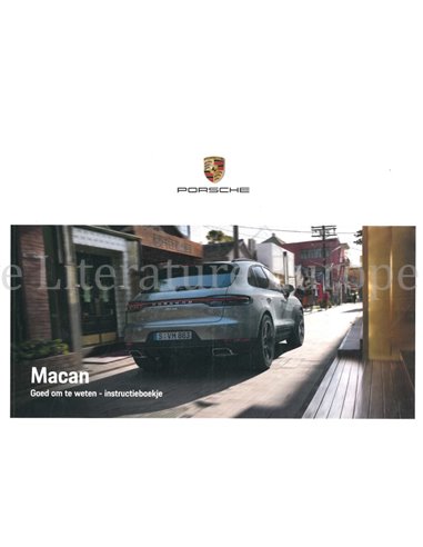 2021 PORSCHE MACAN BETRIEBSANLEITUNG NIEDERLÄNDISCH