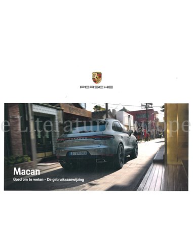 2020 PORSCHE MACAN OWNERS MANUAL DUTCH