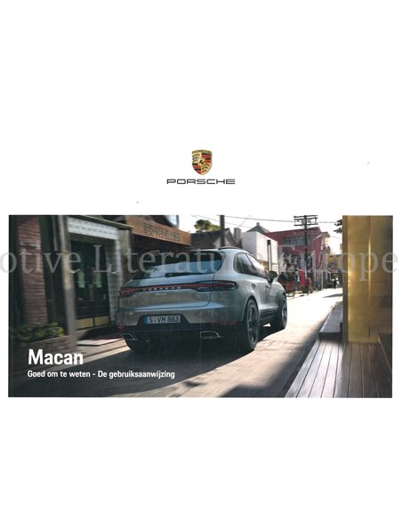 2020 PORSCHE MACAN BETRIEBSANLEITUNG NIEDERLÄNDISCH