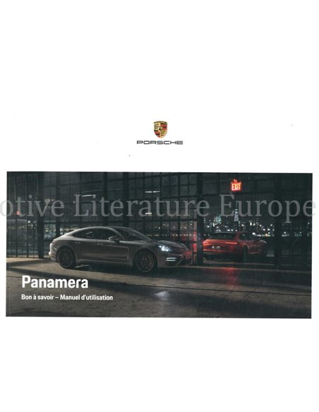 2022 PORSCHE PANAMERA | SPORT TURISMO OWNERS MANUAL FRENCH