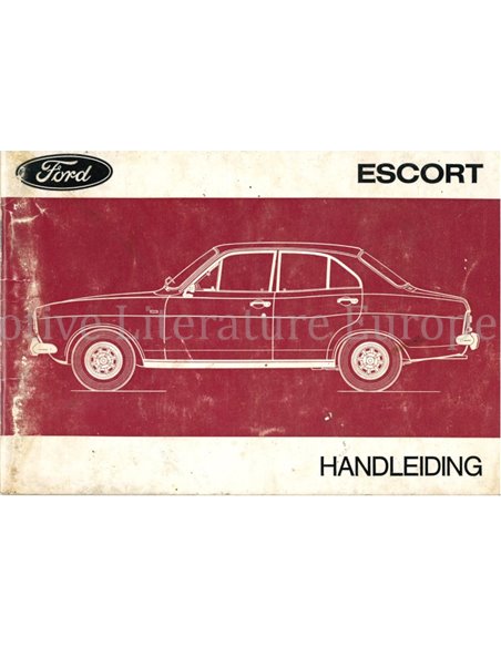 1972 FORD ESCORT OWNERS MANUAL DUTCH