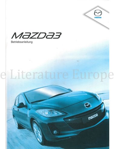 2011 MAZDA 3 INSTRUCTIEBOEKJE NEDERLANDS