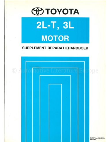 1990 TOYOTA LANDCRUISER | HILUX (2L-T | 3L) MOTOR (SUPPLEMENT) WERKPLAATSHANDBOEK NEDERLANDS