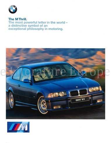 1998 BMW M RANGE BROCHURE ENGLISH