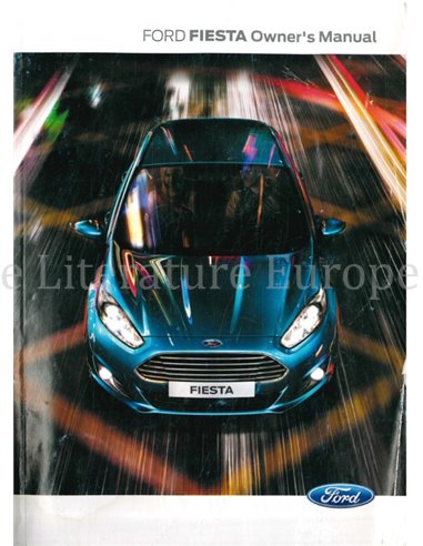 2014 FORD FIESTA BETRIEBSANLEITUNG ENGLISCH