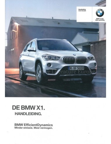 2017 BMW X1 BETRIEBSANLEITUNG NIEDERLÄNDISCH