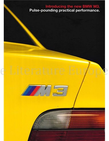 1994 BMW M3 COIUPE BROCHURE ENGLISH (US)