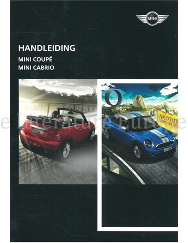 2011 MINI | CABRIO OWNERS MANUAL DUTCH