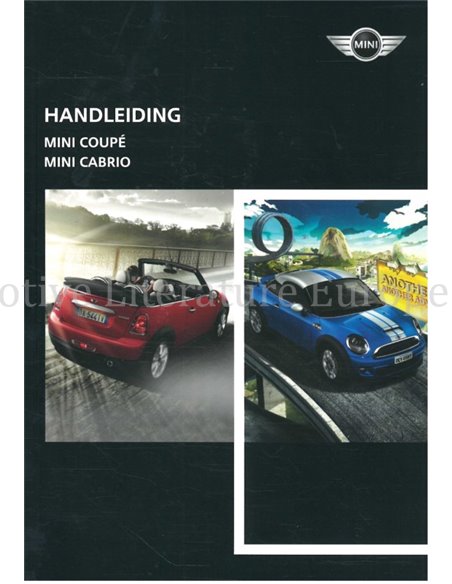 2011 MINI | CABRIO OWNERS MANUAL DUTCH