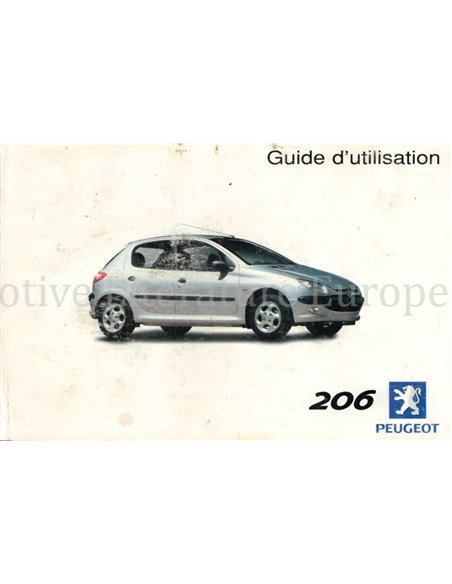 2001 PEUGEOT 206 OWNERS MANUAL FRENCH